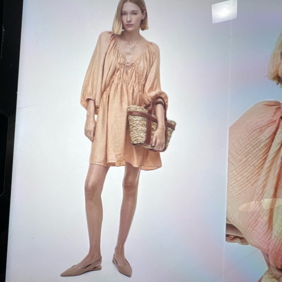 H&M beige dress size extra small. - Picture 7 of 7